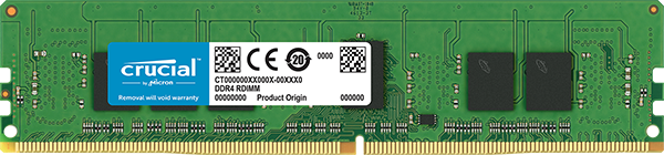 Crucial DDR4 16 GB 2666 MHz (1x16GB) / 1.2V / Non-ECC / Unbuffered